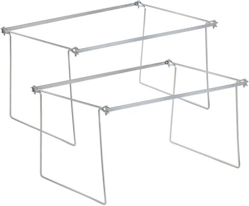 Blue Summit Hanging File Bars For File Cabinet, Letter Size, 13x17.5, Metal Files Holder Bars on Desktop, File Drawer Organizer Insert, Filing Cabinet Organizer Insert, Set of 2 in Kuwait