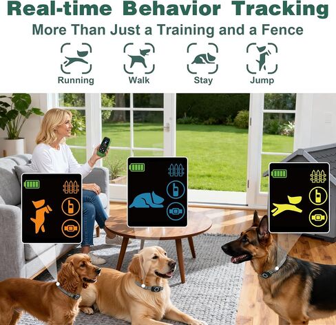 Wireless Dog Fence System, Dog Electric Fence with Remote in Kuwait