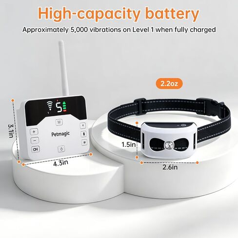 2-in-1 Wireless Dog Fence and Shock Collar for Large Dogs in Kuwait