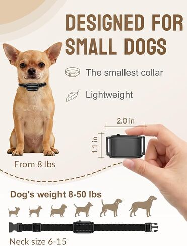 MIMOFPET Wireless Small Dog Fence for 2 Dogs - Up to 3500ft Adjustable Electric Fence,Waterproof Training Collar Rechargeable,Pet Containment System for Small Dogs in Kuwait