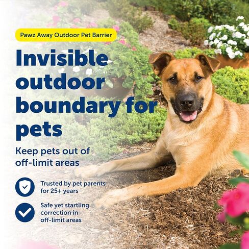PetSafe Pawz Away Outdoor Wireless Pet Barrier, Electric Training System for Cats and Dogs with Receiver Collar in Kuwait