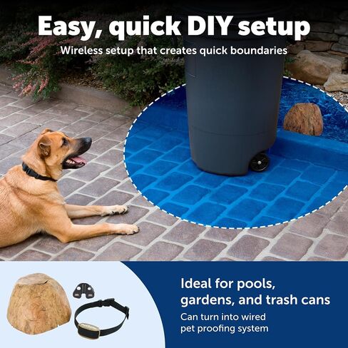 PetSafe Pawz Away Outdoor Wireless Pet Barrier, Electric Training System for Cats and Dogs with Receiver Collar in Kuwait