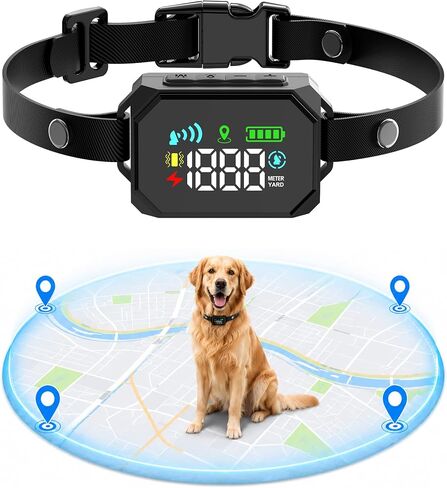 GPS Wireless Dog Fence System for Dogs 18+ lbs, 33–1999 Yard Range in Kuwait