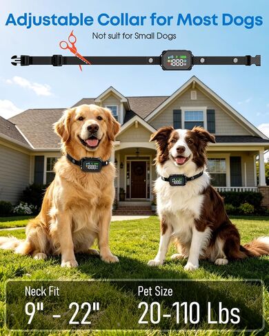 GPS Wireless Dog Fence System for Dogs 18+ lbs, 33–1999 Yard Range in Kuwait