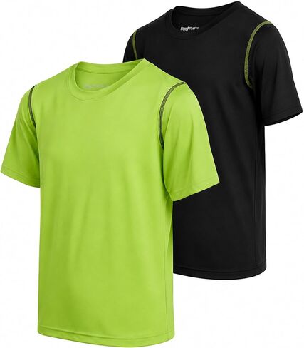 Boys’ Athletic T-Shirt – 2 Pack Active Performance Dry-Fit Sports Tee (4-18) in Kuwait