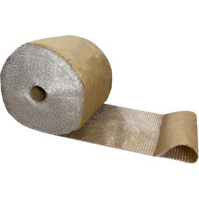 48" x 125' Small 3/16", Kraft-Backed Bubble Roll, Paper Cushioning Wrap For Storage, Moving & Shipping, Packaging Cushioning Supplies For Business & Home Applications in Kuwait