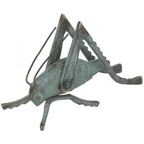 GSM Solid Brass Cricket with a Verdigris Finish ~ Fireplace Crickets on the Hearth in Kuwait
