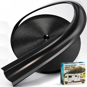 LATCH.IT RV Trim Molding Insert 1" (White) | 100’ RV Trim Molding Exterior | UV-Resistant Vinyl RV Corner Molding | Durable RV Molding Insert | Protect RV Exterior w/Vinyl RV Trim in Saudi Arabia