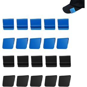 12 Pack Blank Aluminum Hat Brim Clips, 6 Royal Blue + 6 Black, for Laser Engraving, Vinyl, UV Printing, DIY Golf Hat Accessories, Customizable Hat Clips for Small Business & Personalized Gifts in Kuwait
