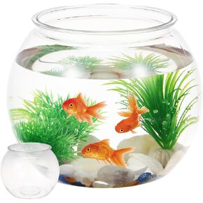 Clear Plastic Fish Bowl Round Aquarium 8.6 Inch Wide in Saudi Arabia