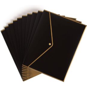 U Brands Black and Gold Poly Document Holder, 10 Count in Saudi Arabia