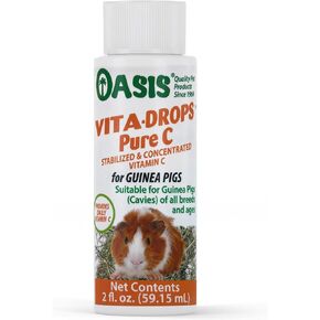 OASIS #80254 Vita Drops-Pure C for Guinea Pig, 2-Ounce, Packaging may vary in Kuwait