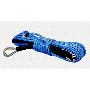 Jutemill Synthetic Winch Rope 1/2 Inch X 50 ft Blue. Recovery Cable for ATV UTV SUV 4 Truck Hitch, Boat Trailer, Tow Rope, Ramsey Replacements (1/2" x 50ft, Blue) in Saudi Arabia