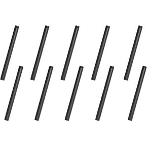 HITOMEN 3/4" x 11" Industrial Iron Pipe (10 PCS) - Heavy Duty Metal Steel Black Threaded Pipes for DIY Wall Mounted Vintage Retro Shelving & Rustic Shelf Brackets in Saudi Arabia