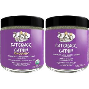 Cat Crack Catnip 1 Cup Bundled with Organic Catnip 1 Cup, Premium Blend Safe for Cats, Infused with Maximum Potency Your Kitty is Sure to Go Crazy in Kuwait