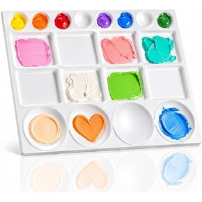 20-Well Paint Palette, Plastic Mixing Tray for Watercolor, Acrylic, Gouache in Kuwait