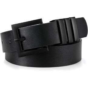 XZQTIVE Plus Size Women's Leather Belts for Jeans Pants Dress Fashion Ladies Waist Belt with Square Gold Buckle in Saudi Arabia