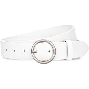 SUOSDEY Fashion Women Leather Belt for Dresses Jeans Pants With Classic Round Buckle in Saudi Arabia