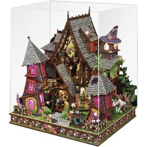 3D Wooden LED Magic Castle Building Kit 400+Pcs with Dust Cover DIY Fairy in Kuwait