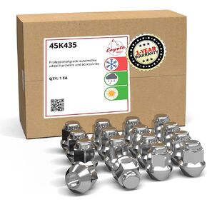 Wheel Accessories Parts Set of 16 Chrome 3/8 ATV Lug Nuts 17mm Hex Cone Seat - Fits Polaris Ranger 400, Ranger 500, Ranger 570, Ranger RZR 800, Ranger RZR XP 900, RZR 570 (Chrome, 3/8"-24) in Saudi Arabia