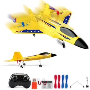 RC Plane, F22 RC Airplane Fighter Ready to Fly, 2.4Ghz 2 Channel Remote Control Plane, RC Airplanes Toy for Boys Girls Kids Beginners in Saudi Arabia
