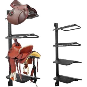 Sidasu 4 Tier Saddle Rack Wall Mount, Metel Saddle Stand in Saudi Arabia