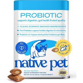 Native Pet Probiotic for Cats - Chicken Flavored Cat Digestive Support in Kuwait
