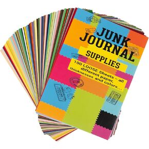 KAIU Junk Journal Supplies, 100 Unique Sheets 200 Pages, 8.5 x 5.5, in Saudi Arabia