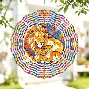 10 Inch Hummingbird Wind Spinner, 3D Stainless Steel Hanging Bird Kinetic Wind Rustproof Sculpture Gift for Women Mom Grandma Wife, Yard Garden Balcony Spring Ornament Outdoor Decor in Saudi Arabia