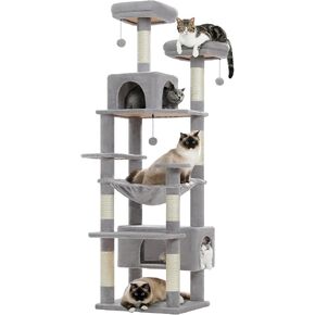 PAWZ Road Flower Cat Tree 72" Cat Tower with Condos&Hammock for Large Cats in Saudi Arabia