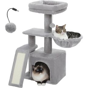PETEPELA Cactus Cat Tree for Kittens & Small Cats, 32in Cat Tower,Green in Kuwait