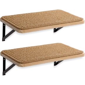 2 Pack 4 Steps Cat Wall Shelves and Stairs with Sisal Rope.Cat Wall Steps/Ladder Furniture ＆ cat Tree Supplies(Catstairs 2Pack-4Steps) in Kuwait