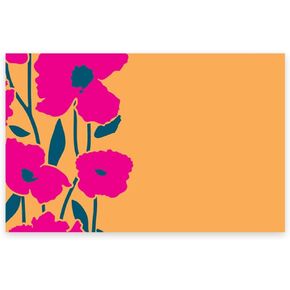 Nashville Wraps Patterned Enclosure Cards - 3.5"" x 2.25"" - 50 Pack (Poppies) in Kuwait