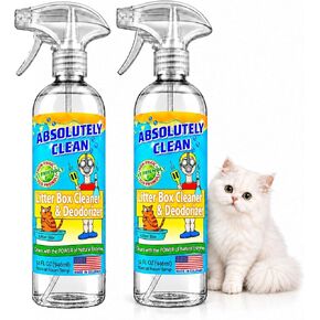 Absolutely Clean Litter Box Cleaner and Odor Eliminator, Eliminate Odors Quickly, Neutralizes Urine and Feces Odors in The Air and The Box, Make Litter Last Longer in Kuwait
