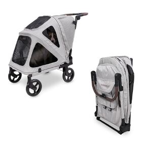 WonderFold Hudson Pet Stroller for Medium Pets, Super Flatfold, M, Gray in Kuwait