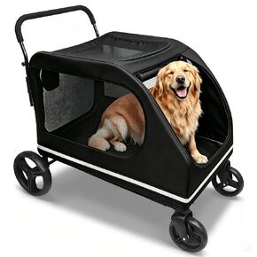 XIAPIA Extra Large Dog Stroller for Large & Medium Dogs Up to 220 Lbs, Blue in Saudi Arabia