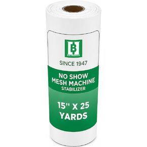 HBI No Show Mesh Embroidery Stabilizer Roll, Cut Away, 12 in x 25 yd in Saudi Arabia