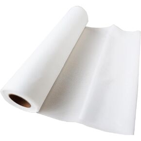 Tender Iron-on Embroidery Backing, 12 inch x 10 Yard Roll Embroidery Stitch Cover, Soft Touch Cloud Like Embroidery Cover Up Backing Fusible Light Weight Stabilizer by HAGBOU (White) in Kuwait
