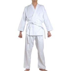 NAMAZU Karate Uniform for Kids and Adult, Lightweight Karate Gi Student Uniform with Belt for Martial Arts Training - White in Saudi Arabia