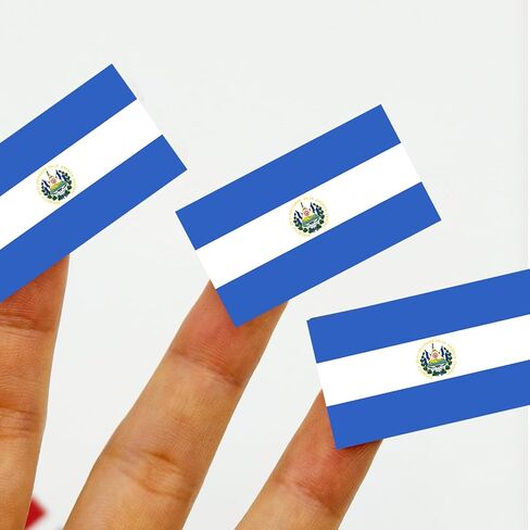 500 Pcs El Salvador Flag Stickers Salvadoran Flags Labels in Saudi Arabia