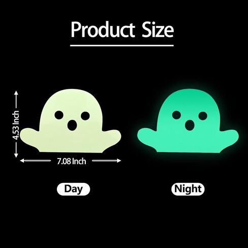 2 Pcs Halloween Car Stickers Ghost Car Window Sticker Decorations Glow in The Dark Car Accessories Spooky Halloween Car Decals Halloween Decor for car in Saudi Arabia