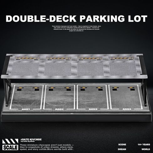 Display Case for Hot Wheels 1/64 Diecast Cars Garage Storage Rack Dustproof in Kuwait