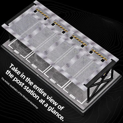 Display Case for Hot Wheels 1/64 Diecast Cars Garage Storage Rack Dustproof in Kuwait
