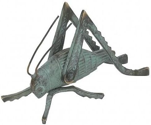 GSM Solid Brass Cricket with a Verdigris Finish ~ Fireplace Crickets on the Hearth in Kuwait