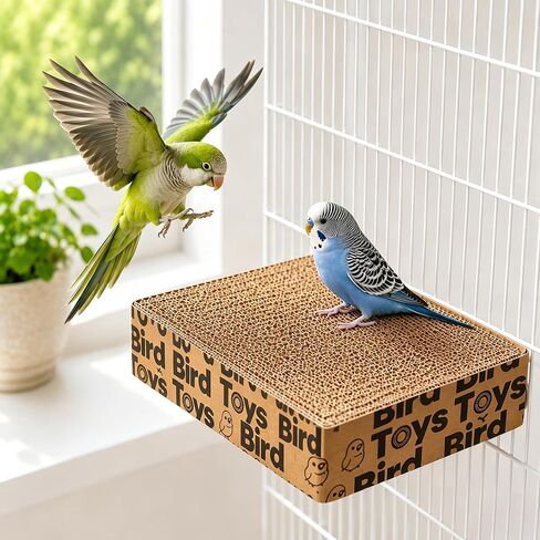 7.8" Paper Bird Shredding Toys,Bird Cage Platform for Small Medium Parrots in Saudi Arabia
