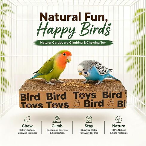 7.8" Paper Bird Shredding Toys,Bird Cage Platform for Small Medium Parrots in Saudi Arabia