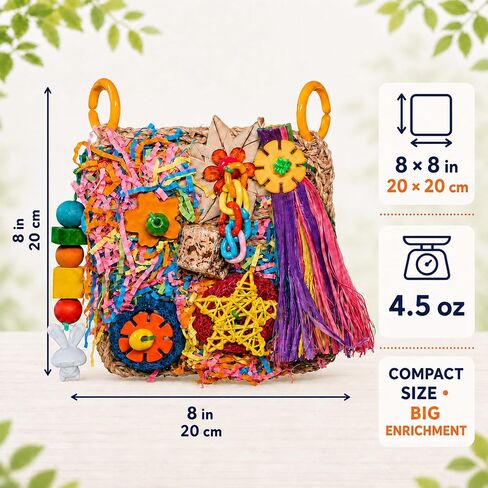 Bird Toys Grass Foraging Mat for Parakeet,Cockatiel,Conure,Budgie,Lovebird in Saudi Arabia