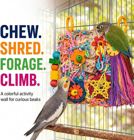 Bird Toys Grass Foraging Mat for Parakeet,Cockatiel,Conure,Budgie,Lovebird in Saudi Arabia