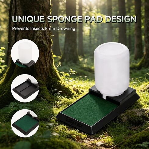 500ml Cricket Reptiles Water Feeder Reservoir Keeper, 2-in-1 Automatic Water Dispenser with Unique Sponge Pad Design for Geckos, Lizards, Bearded Dragons, Turtles in Saudi Arabia