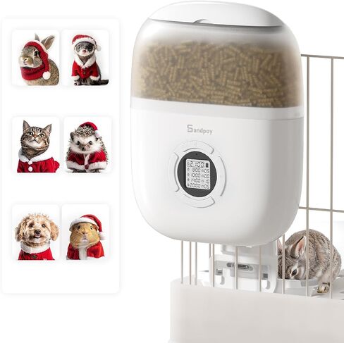 Sandpoy Hanging Automatic Rabbit Feeder with 1080P Camera for Cages in Kuwait